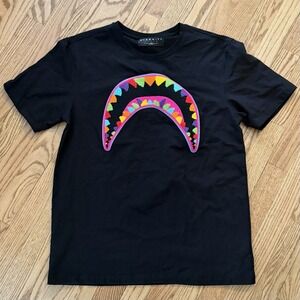 Eternity Men's Candy Sharkmouth T Shirt‎ Large Black Graphic Streetwear Festival